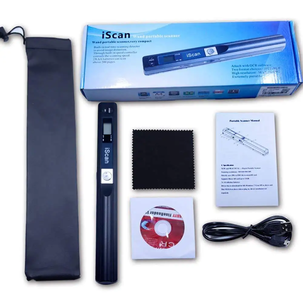 Mini Portabel 900 DPI A4 Buku Scanner Layar LCD JPG/PDF Format Dokumen Gambar Pegangan Iscan Scanner