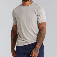 T-shirts pour hommes en Spandex et Polyester, Vente en gros, Lots en gros, T-shirts de sport pour hommes, Fit, Alibaba