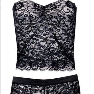 Grosir ukuran besar pakaian dalam putih berongga keluar bordir renda tembus pandang Lingerie seksi wanita - Product Image 3