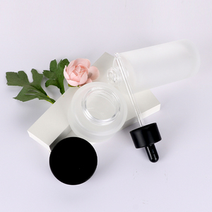 Customized Cosmetic <b>Set</b> Bottle Dropper Bottle <b>Essential</b> <b>Oil</b> Bottle Ground Glass Cosmetics Container Empty with Ruber Dropper - Product Image 2