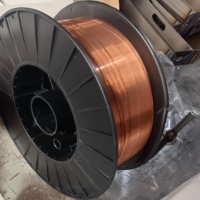 Fil de soudage MIG en acier au carbone ER70S-6 en gros, vente chaude, 1,2 mm, 15 kg, fil MIG cuivré, direct usine