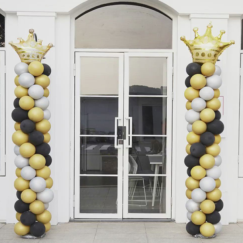 Supporto circolare in metallo dorato per arco di palloncini 2 m
