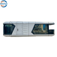 WinFair Maisons Modulaires Hôtelières Mobiles Conteneurs de 40 Pieds en Forme de Capsule Spatiale Préfabriqués pour Cabine de Vacances / MOQ 1 Ensemble