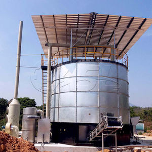 Machine de compostage d'engrais organique sans odeur à grande échelle, équipement de fermentation de fumier animal en acier inoxydable 10-220m - Product Image 4