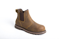 Chaussures Goodyear welted en cuir Crazy Horse, bottes de sécurité, bottes Chelsea