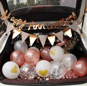 אני אוהב אותך/חתונה מאושרת/רק דגלים נייר נשוי דגלים מגרלנד עבור יום נישואין הצעה חתונה יום נישואין - Product Image 5