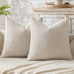 Chenille decoratieve vierkante kussenhoezen 45x45cm voor woonkamer slaapkamer bank kussenhoes bruin - Product Image 5