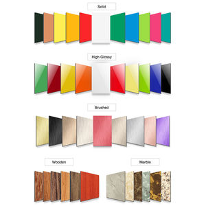 Pelapis dinding eksterior alucotbon tahan air A2 Fire 3mm 6mm 8mm Pvdf berbagai warna panel komposit aluminium - Product Image 5