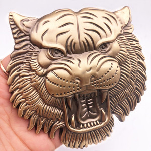 Emblema Metálico para Parrilla de Coche con Diseño de Tigre, Emblema de Cabeza de Tigre para Vehículos Todoterreno, Emblema Personalizado para Parrilla de Coche Modificado - Product Image 1