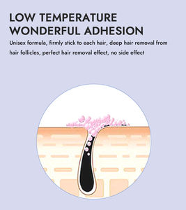 En stock Waxkiss Wholesale 500g Lavender Love Heart Bean Cera depilatoria dura en perlas sin dolor para piernas, manos, axilas y bikini. - Product Image 3