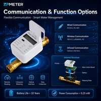 Compteur d'eau ultrasonique domestique OEM personnalisé IP68, neuf, intelligent, numérique, haute performance, mesure précise, durée de vie de 12 ans