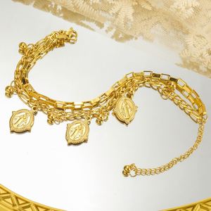 Bracelet Myshape Médaille Miraculeuse Notre-Dame, Charmes Vierge Marie, Amulette Chrétienne Catholique, Bijoux en Acier Inoxydable - Product Image 3