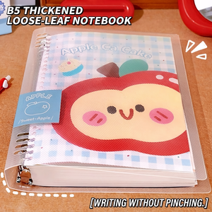 Quaderno con Pagine Interne Sostituibili, Stile Cartoon Mela, Personalizzabile in Colore e Dimensioni, Opzione Scatola Regalo con Logo Personalizzato OEM/ODM - Product Image 5