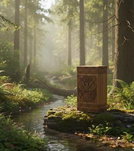 Compre una urna de cremación de madera tallada a mano con motivos florales, un recipiente decorativo para cenizas humanas, de exportadores. - Product Image 5