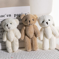 Peluches douces mignonnes en peluche Mini Joint ours en peluche jouet porte-clés breloque peluche en peluche minuscule ours en peluche poupées en gros