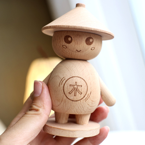 Jouet en bois DIY pour enfants : Marionnette, poupée à chevilles, jeu de gyroscope, jouet éducatif anti-stress, cadeau d'artisanat pour garçons et filles - Product Image 6