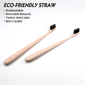 Kit Dental Ecológico de Alta Calidad, Set de Amenidades Personalizadas para Hotel, Kit de Cepillo de Dientes Elegante con Pajita, <span class=keywords><strong>Pastas</strong></span> <span class=keywords><strong>Dentales</strong></span> Biodegradables <span class=keywords><strong>Colgate</strong></span> - Product Image 2