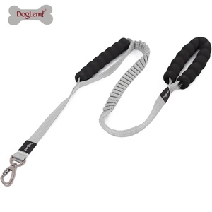 Conjunto de correa de collar de perro personalizado del fabricante con doble ASA elástica para pasear cómodamente a su mascota - Product Image 2