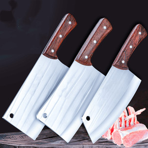Longquan kitchen <b>knife</b> with hammered texture, cleaver, slicer, household <b>bone</b> cleaver, Yangjiang stainless steel <b>bone</b> cleaver. - Product Image 1