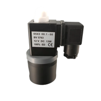 Vanne solénoïde en plastique 2/2 voies série 2CR, 1/8 po, 0-8 bars, PVC, DC24V, filetage G, joints FKM, AC220V