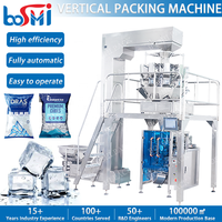 Machine de remplissage et d'emballage multifonctionnelle pour sachets de cacahuètes, sel, poudre, aliments, haricots, granulés, pastilles et glaçons, avec peseuse multi-têtes