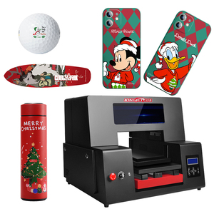 Máy In 3d Uv Phẳng Máy In Uv Với Varnish Rotary Kingjet Nhỏ Định Dạng Phẳng Xi Lanh Gạch Gốm Plotter Imprimante - Product Image 2