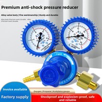 Manomètre de pression pour bouteilles de gaz oxygène/acétylène/propane résistant aux séismes, vanne de régulation haute pression, support personnalisé