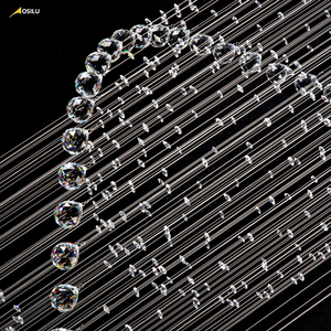 Haute qualité <span class=keywords><strong>suspension</strong></span> K9 lustre en cristal moderne pendentif lampe éclairage pour hôtel - Product Image 4