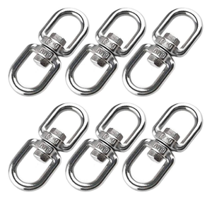 Anillo de <span class=keywords><strong>ojo</strong></span> giratorio de acero inoxidable, conector colgante de doble punta, gancho de <span class=keywords><strong>ojo</strong></span> a <span class=keywords><strong>ojo</strong></span> - Product Image 1