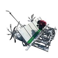 Transplanteur de riz manuel à 6 rangs, haute efficacité, durable, moteur 3,5 kW, pour la transplantation de riz sur de grandes surfaces