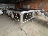 Plataforma de Escenario Portátil de Aluminio de Ensamblaje Rápido para Eventos, Conciertos, Bodas y Música al Aire Libre