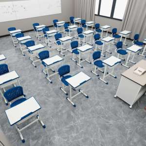 Ergonomischer Stuhl Schreibtisch Schule Klassen zimmer Schreibtische Moderne Schule Schreibtisch und Stuhl Schul möbel Kindergarten Kinder Schreibtisch und Stuhl - Product Image 3