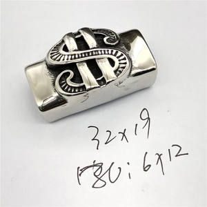 BXNK026 <span class=keywords><strong>Signo</strong></span> <span class=keywords><strong>de</strong></span> dólar estadounidense Cierre <span class=keywords><strong>de</strong></span> cuentas espaciadoras <span class=keywords><strong>de</strong></span> acero inoxidable para pulsera <span class=keywords><strong>de</strong></span> moda En stock - Product Image 3