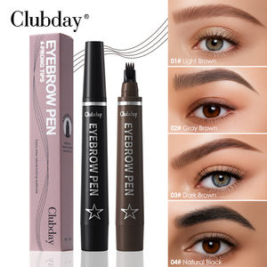 Clubday <span class=keywords><strong>4</strong></span> couleurs <span class=keywords><strong>crayon</strong></span> à <span class=keywords><strong>sourcils</strong></span> sauvage à quatre volets stylo à <span class=keywords><strong>sourcils</strong></span> fin professionnel étanche <span class=keywords><strong>crayon</strong></span> à <span class=keywords><strong>sourcils</strong></span> liquide longue durée - Product Image 1