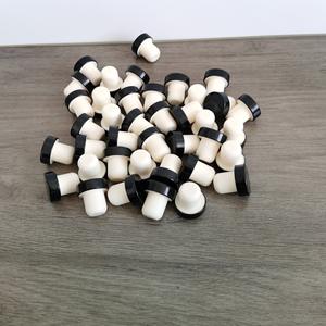 TIANLEI Bouchon de liège de vin réutilisable en forme de T Bouchons de bouteille en caoutchouc en bois avec couvercles et fermetures en aluminium-plastique - Product Image 3