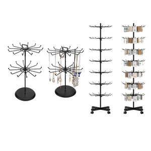 Estante de exhibición giratorio de suelo de Metal de 7 capas de 360 grados para joyería sombrero aperitivos accesorios para teléfonos móviles - Product Image 1