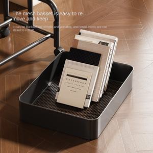 Tavolino moderno in <span class=keywords><strong>legno</strong></span> a doppio strato <span class=keywords><strong>con</strong></span> tavolino rimovibile e ripiano per soggiorno o camera da letto - Product Image 4