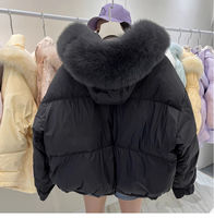 Veste en fourrure véritable de luxe, design tendance, vente en gros, automne-hiver, avec col en fourrure de renard, blouson fin en fourrure naturelle