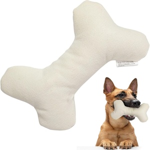 Jouet en peluche créatif en forme d'os - Bâtonnets à mâcher souples et couineurs pour chiots en dentition et jeu interactif - Product Image 1