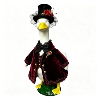 MSYO Goose Clothes Polyester-Kleidung mit klassischem, schlichtem Druckdesign für Geburtstag, Weihnachten, Halloween, Zuhause, Abendkleidung