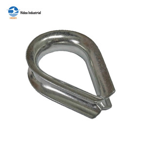 HIDEA Embout de câble de type italien 2 à 36 mm en acier inoxydable pour équipements de câble de treuil d'amarrage maritime et offshore, protection d'œil de câble - Product Image 4