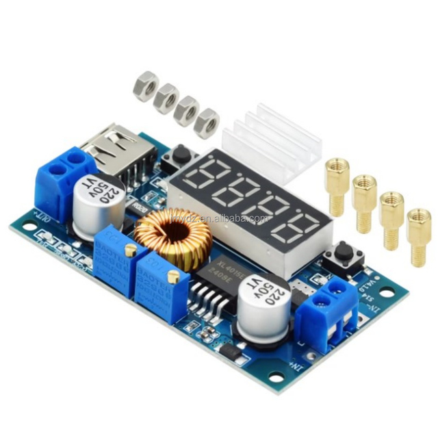 DC-DC 5A XL4015 Digital LED Drive Lithium Battery Charger Module CC/CV USB Step Down Buck Converter With Voltmeter Ammeter
