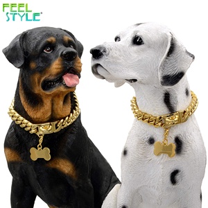 Collana a Catena Cubana Robusta in Acciaio Inossidabile PVD Oro, Anti-rottura, con Ciondolo Personalizzato a Forma di Osso - Product Image 3