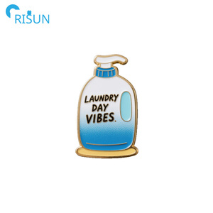 Customised Enamel Spray Detergent <strong>Laundry</strong> <strong>Liquid</strong> Brooch Pins Custom Logo Bleaching Sud Vibes <strong>Laundry</strong> Detergent Enamel Pin Badge - Product Image 6