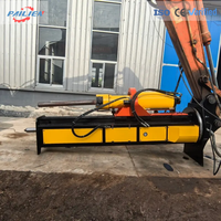 Machine combinée de forage et de fendage du béton, petite ponceuse de roche pour montage sur excavatrice