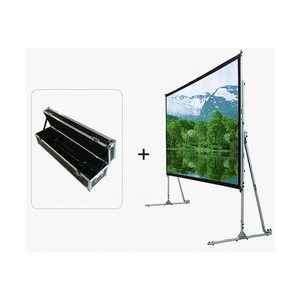 Pantallas de kit de estuche de vuelo y vestido <span class=keywords><strong>80</strong></span> pulgadas 400 pulgadas Pantalla de proyector de plegado rápido se aplica al proyector DLP 3D - Product Image 4