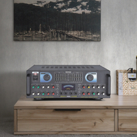 Özelleştirilebilir Logo dijital Echo küçük güç amplifikatörü iyi fiyat ev ses sistemi 220V Metal malzeme 35w AMP