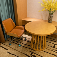 Lit King Size Hôtelier avec Tables de Chevet Flottantes, Tête de Lit en Chêne, Étagère, Panneau Mural Rétroéclairé, Rangement Gain de Place pour Chevet, Lit d'Hôtellerie