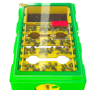 Nuevo Núcleo de Fecundación Portátil YUMO con Tapa Transparente para Observación, Material HDPE+PP, Caja de Núcleo para Abejas de 4 Cuadros, 1 Año de Garantía - Product Image 1