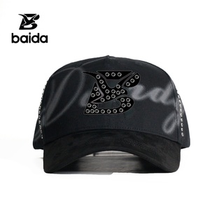 Gorras Personalizadas, Sombrero Bordado Personalizado, Gorra de Béisbol de Gamuza y Algodón Vintage con Adornos 3D, Gorra Oxford de Goma - Product Image 1